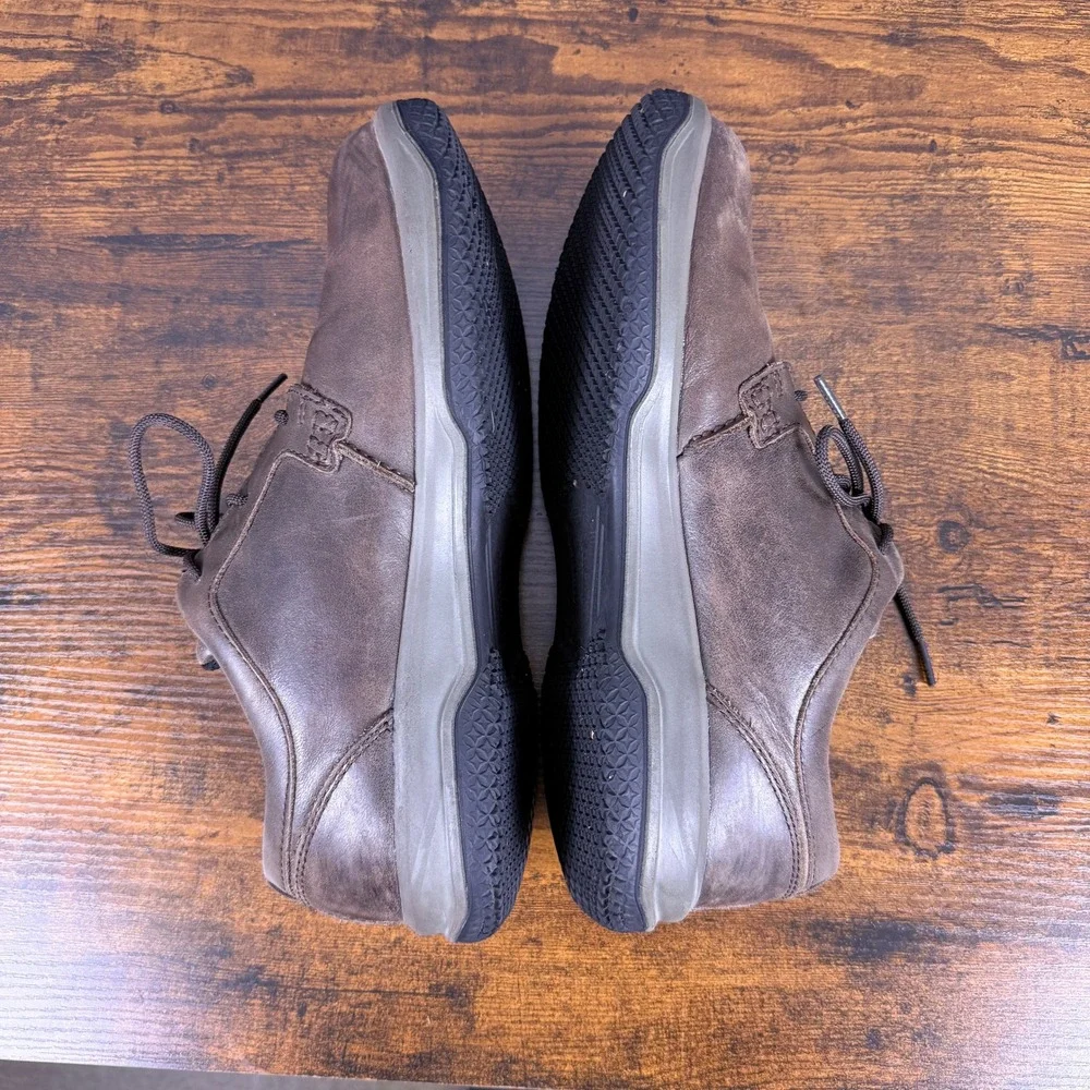 Worx by Red Wing Oxford Work Shoes Mens 11WW Brown Leather Slip Resistant